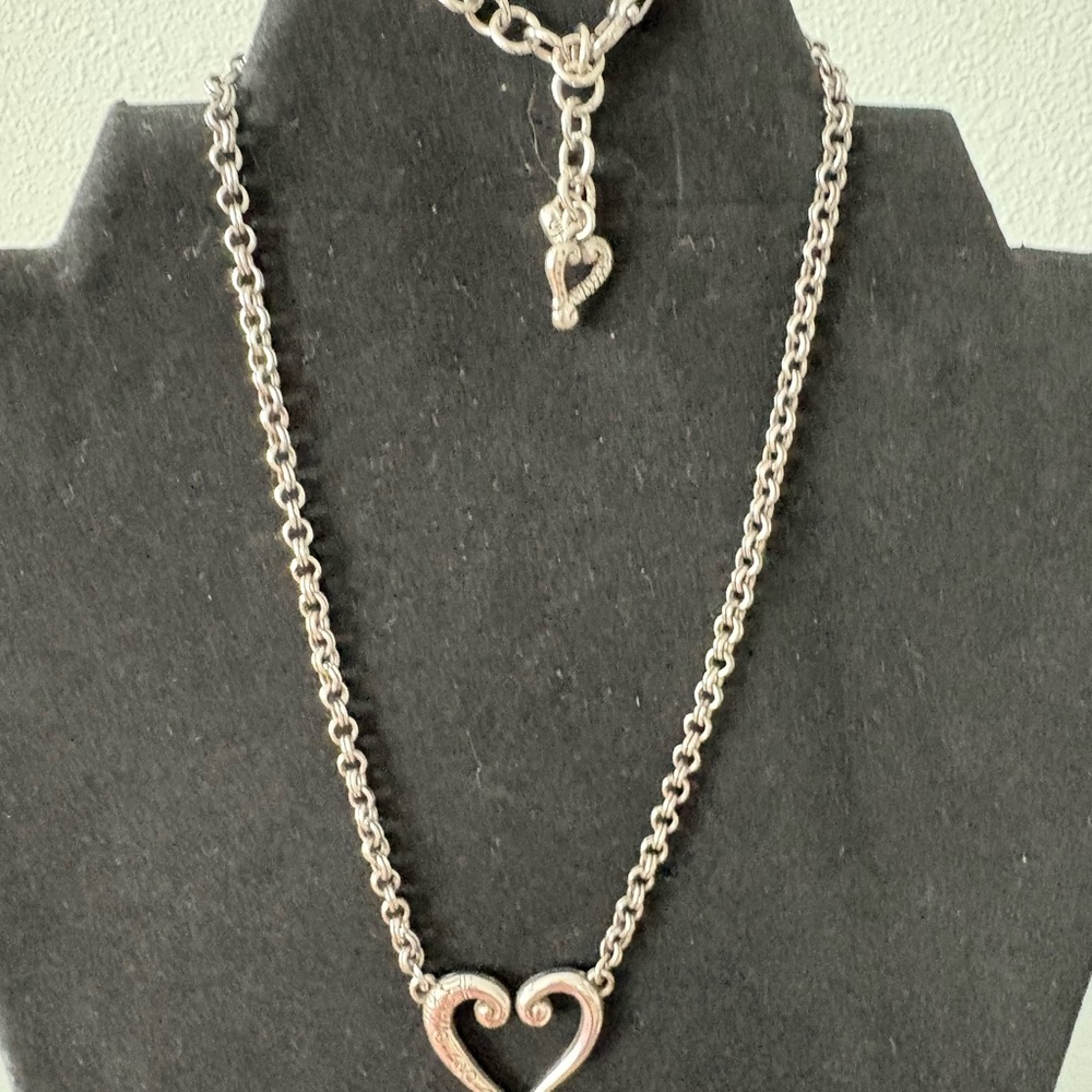 Brighton Adore Me Silver Heart Necklace